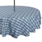DII® 52" Round Blue Ikat Outdoor Tablecloth with Zipper